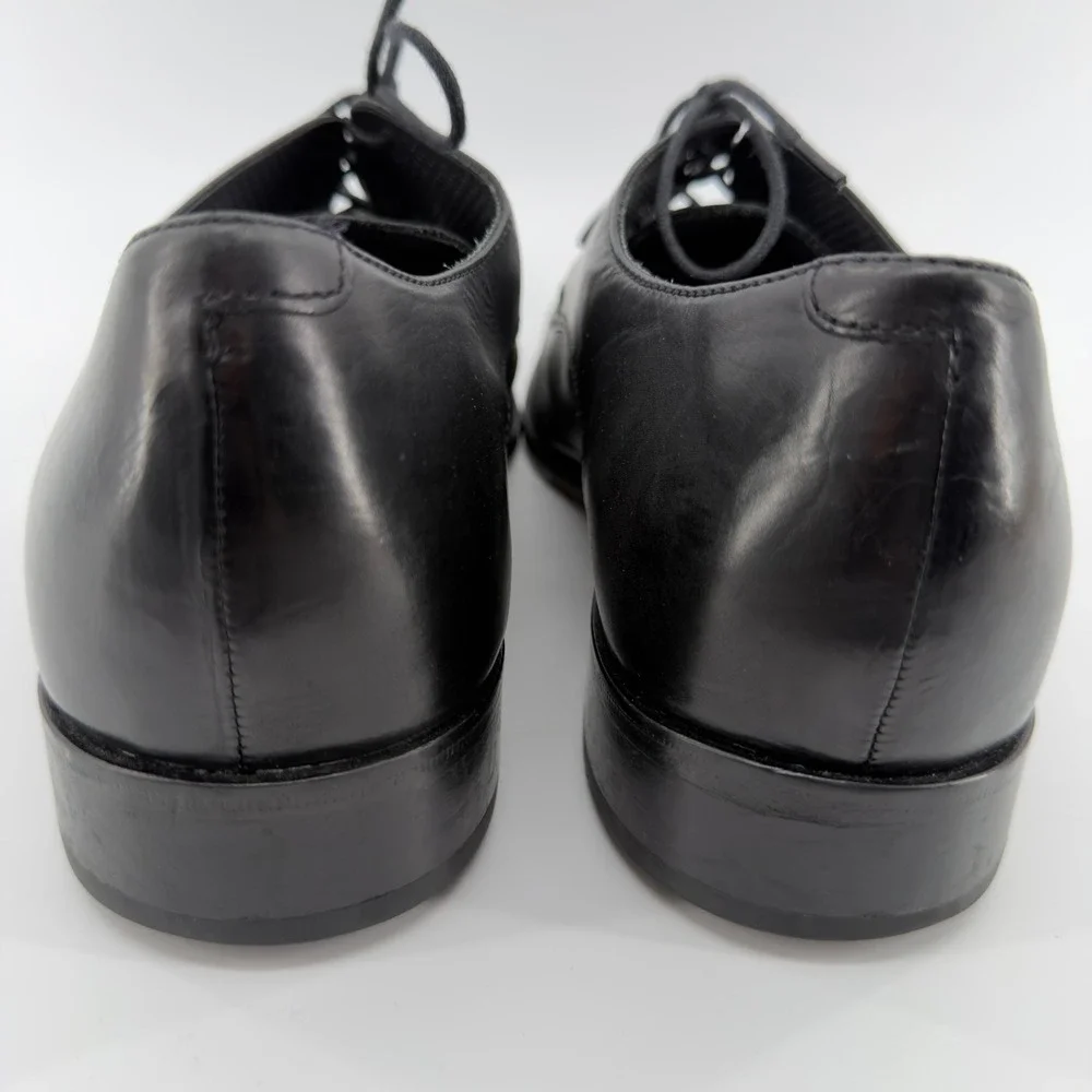 Cole Haan Mens Black Leather Split Toe Derby‎ Dress Shoes Size 12 M - Picture 5 of 6